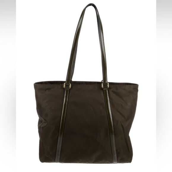 Prada Spazzolato-Trimmed Tessuto Shopping Tote. Very Good Condition - Picture 2 of 9